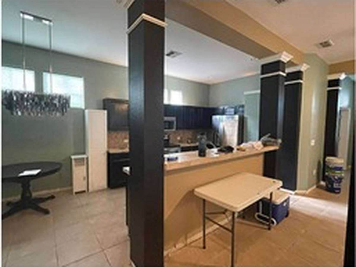 Before: Sage Green Kitchen